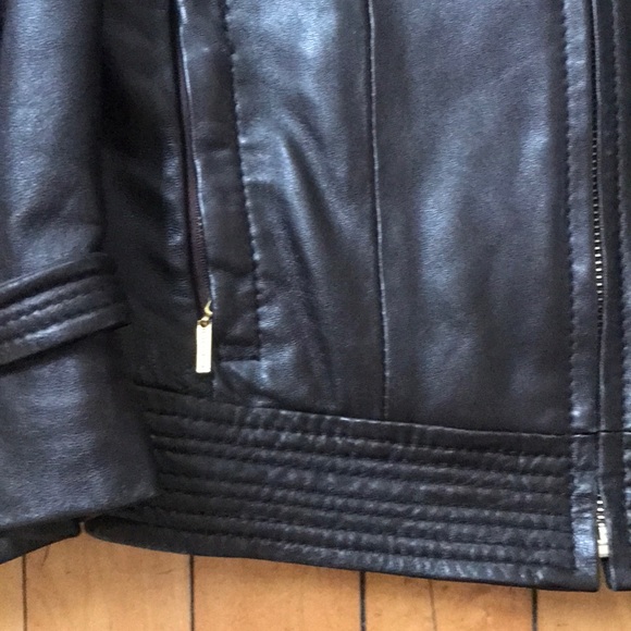 Arden B dark brown leather  jacket XS - Picture 4 of 6